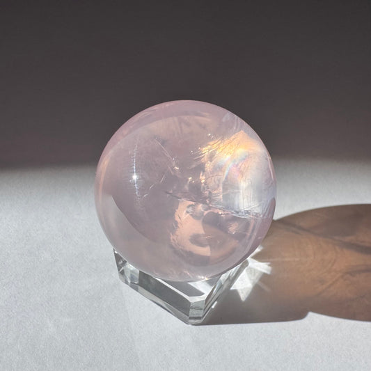 ローズクォーツスフィア D34mm モザンビーク産