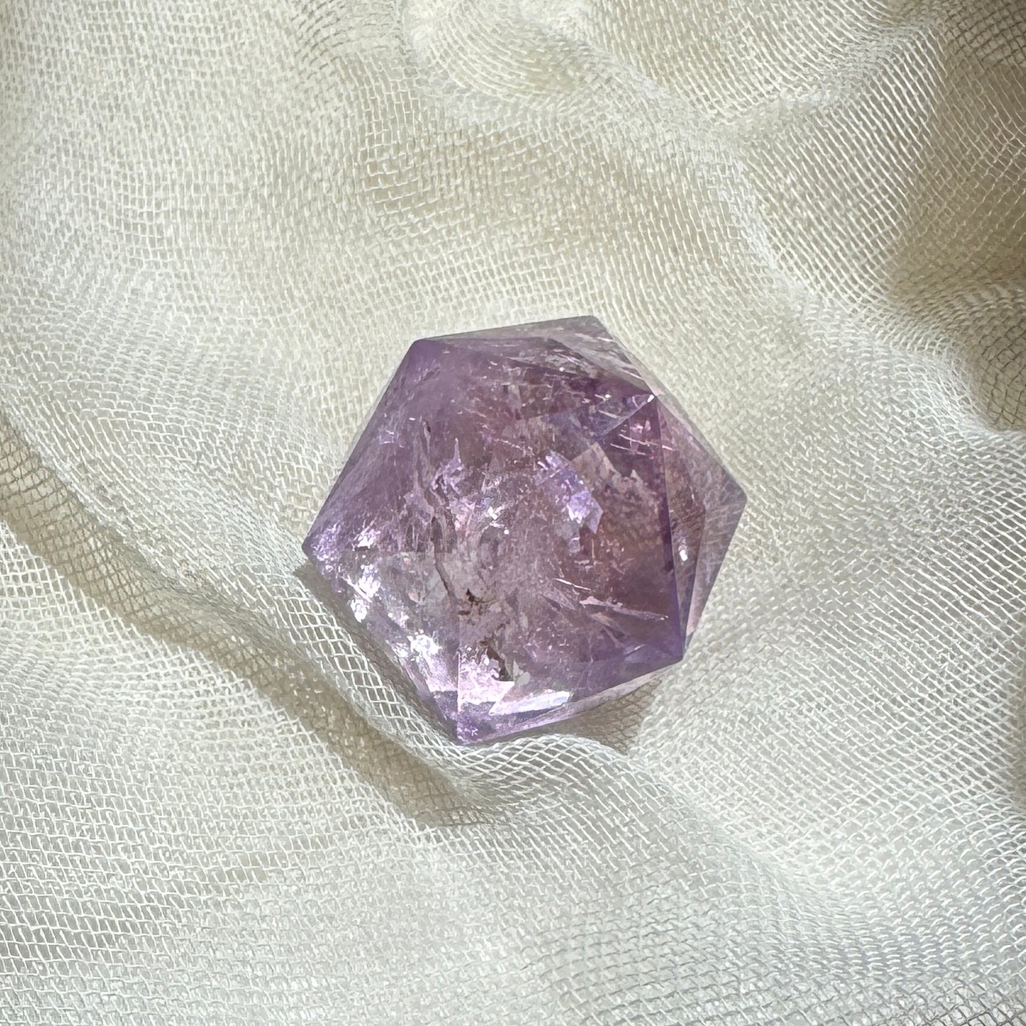 Ametrine 60-sided | Polyhedron | Light Color