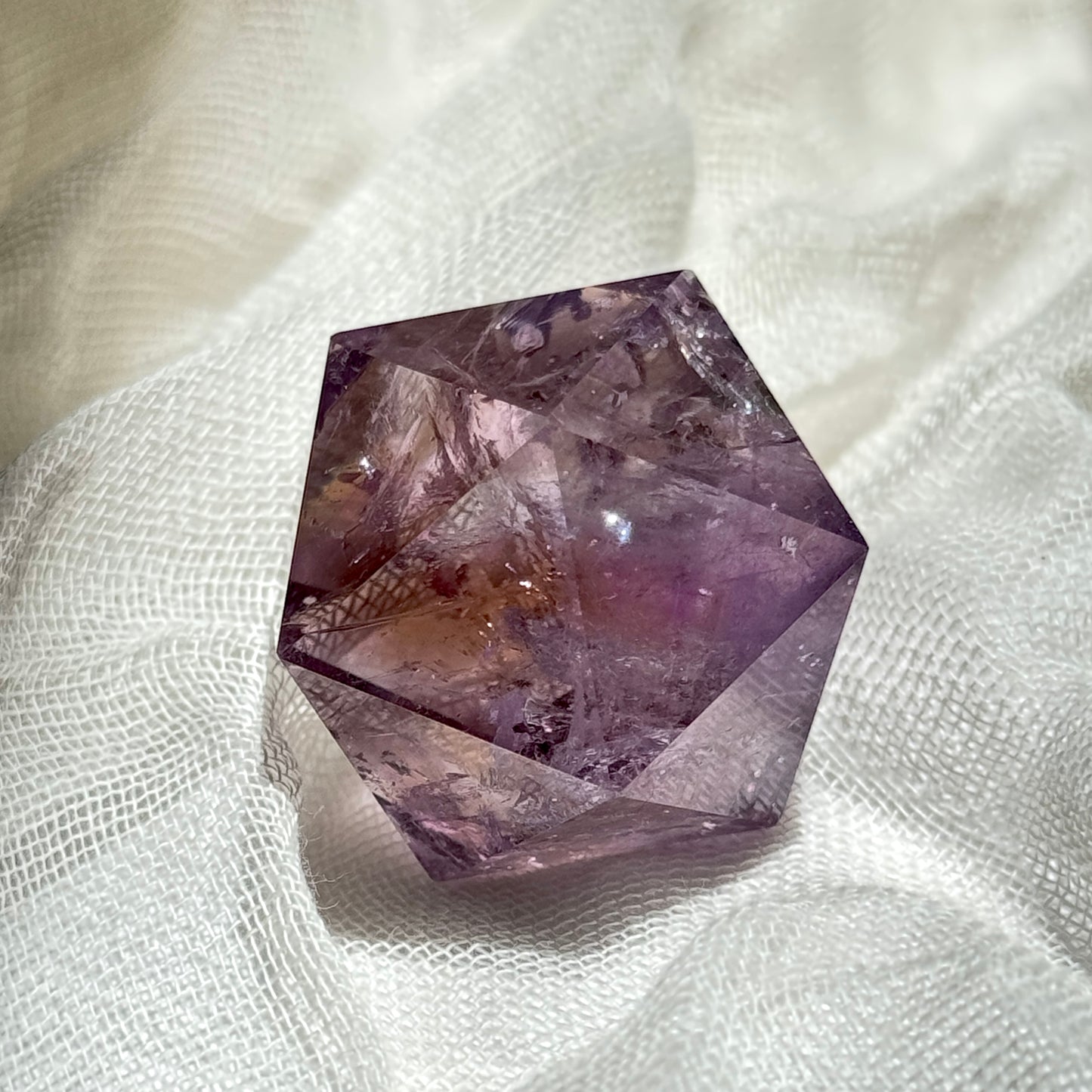 Ametrine Icosahedron | Polyhedron |