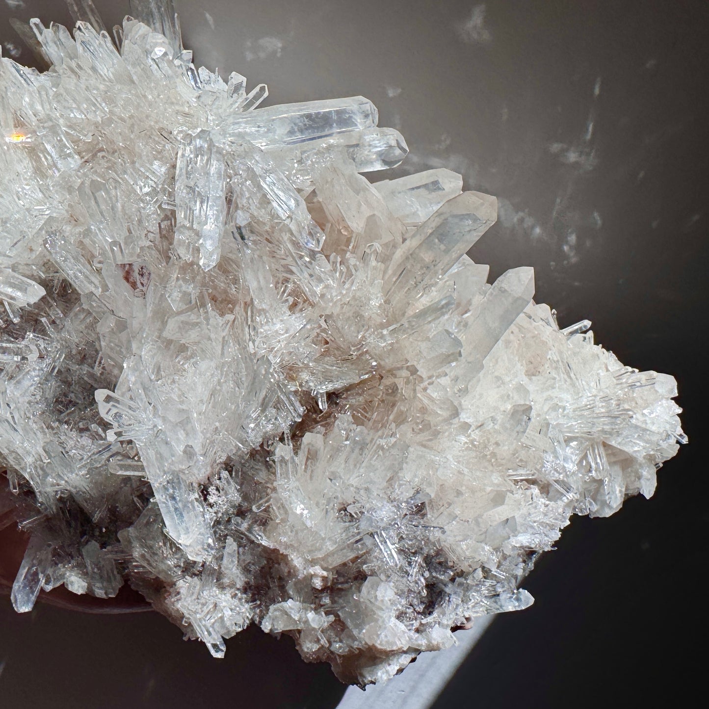 Blue Smoke Pink Lemurian Quartz F