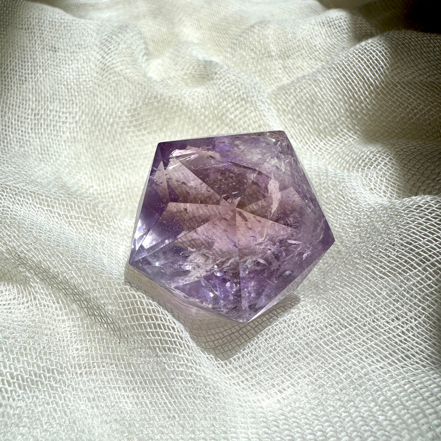 Ametrine 60-sided | Polyhedron | Light Color