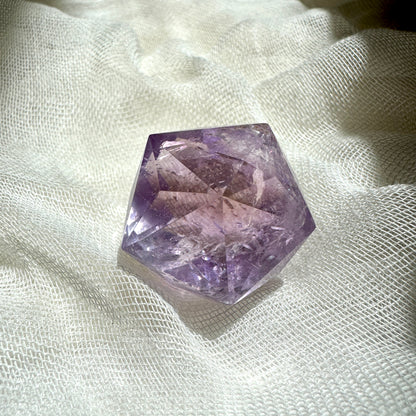 Ametrine 60-sided | Polyhedron | Light Color