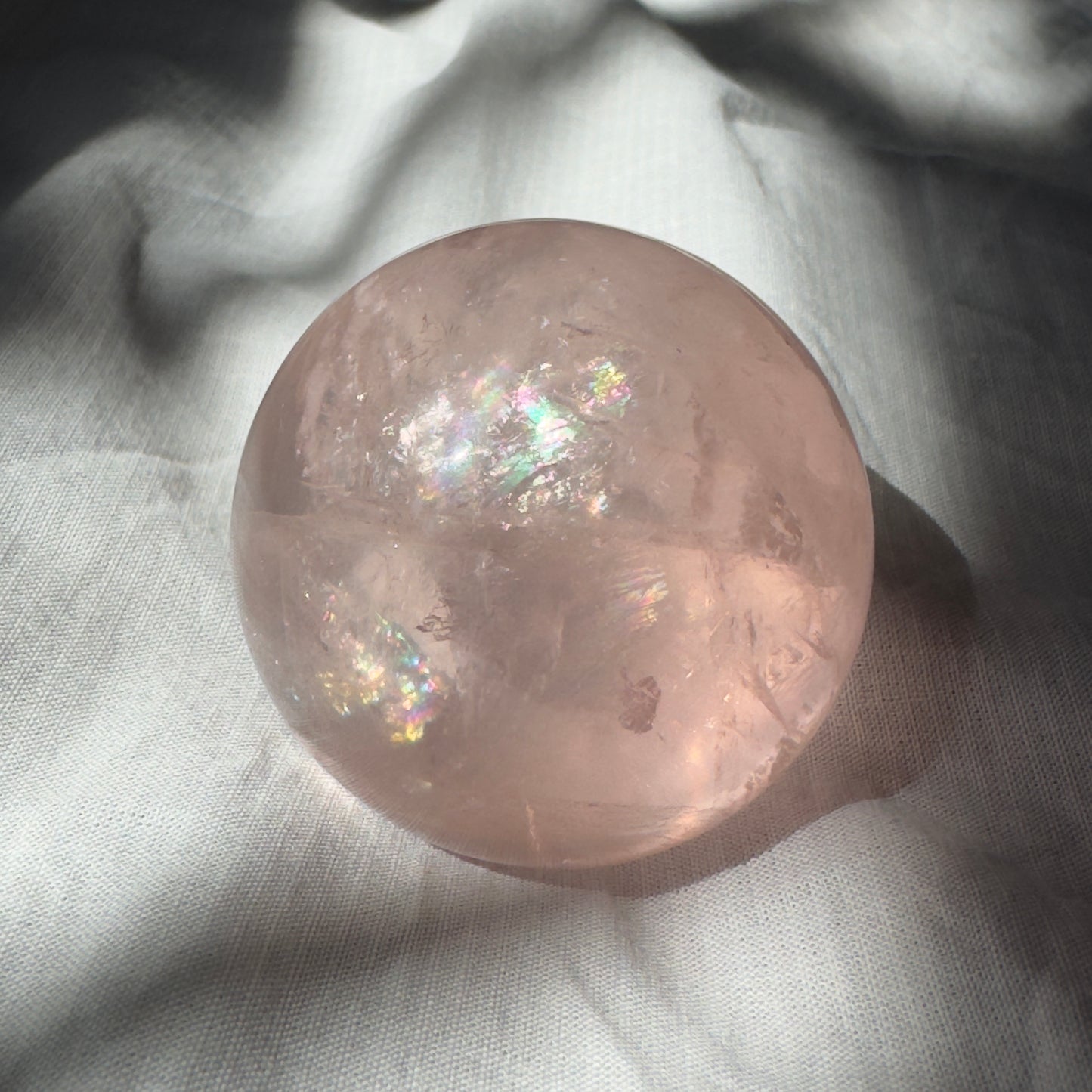 Brazilian Star Rose Quartz Sphere 47mm