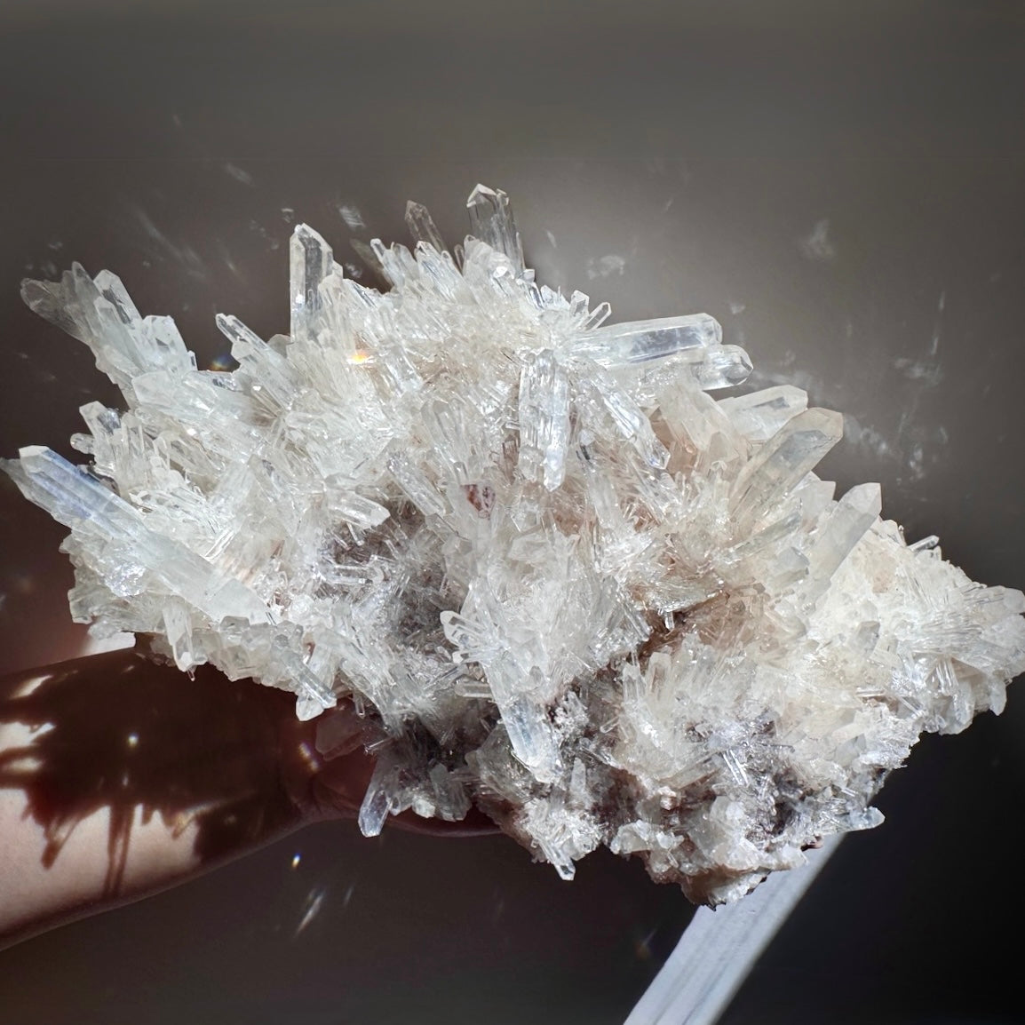 Blue Smoke Pink Lemurian Quartz F