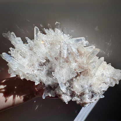 Blue Smoke Pink Lemurian Quartz F