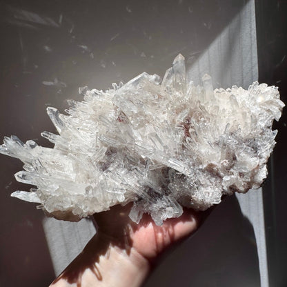 Blue Smoke Pink Lemurian Quartz F