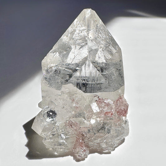 Diamond Apophyllite w/Hematite