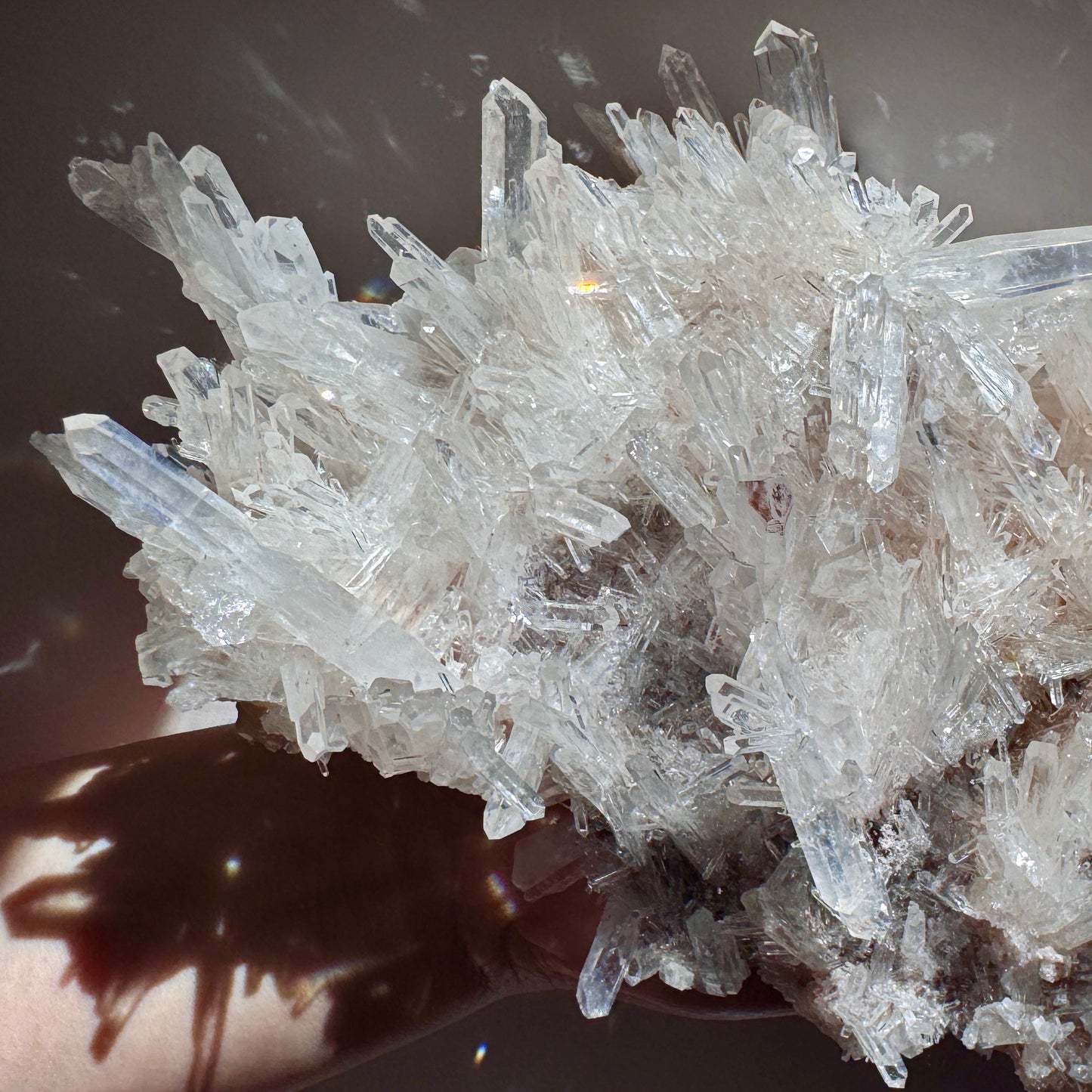 Blue Smoke Pink Lemurian Quartz F