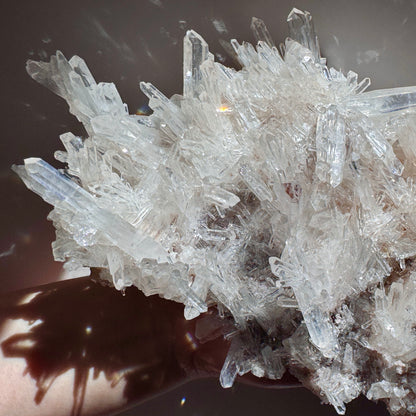 Blue Smoke Pink Lemurian Quartz F