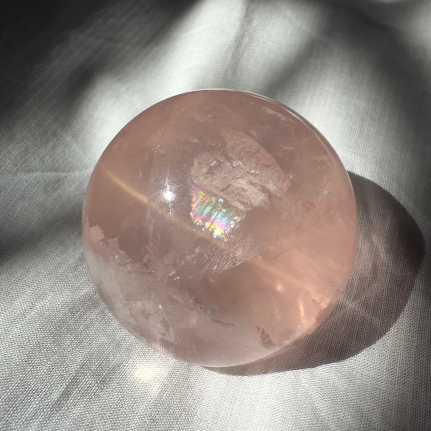 Brazilian Star Rose Quartz Sphere 47mm