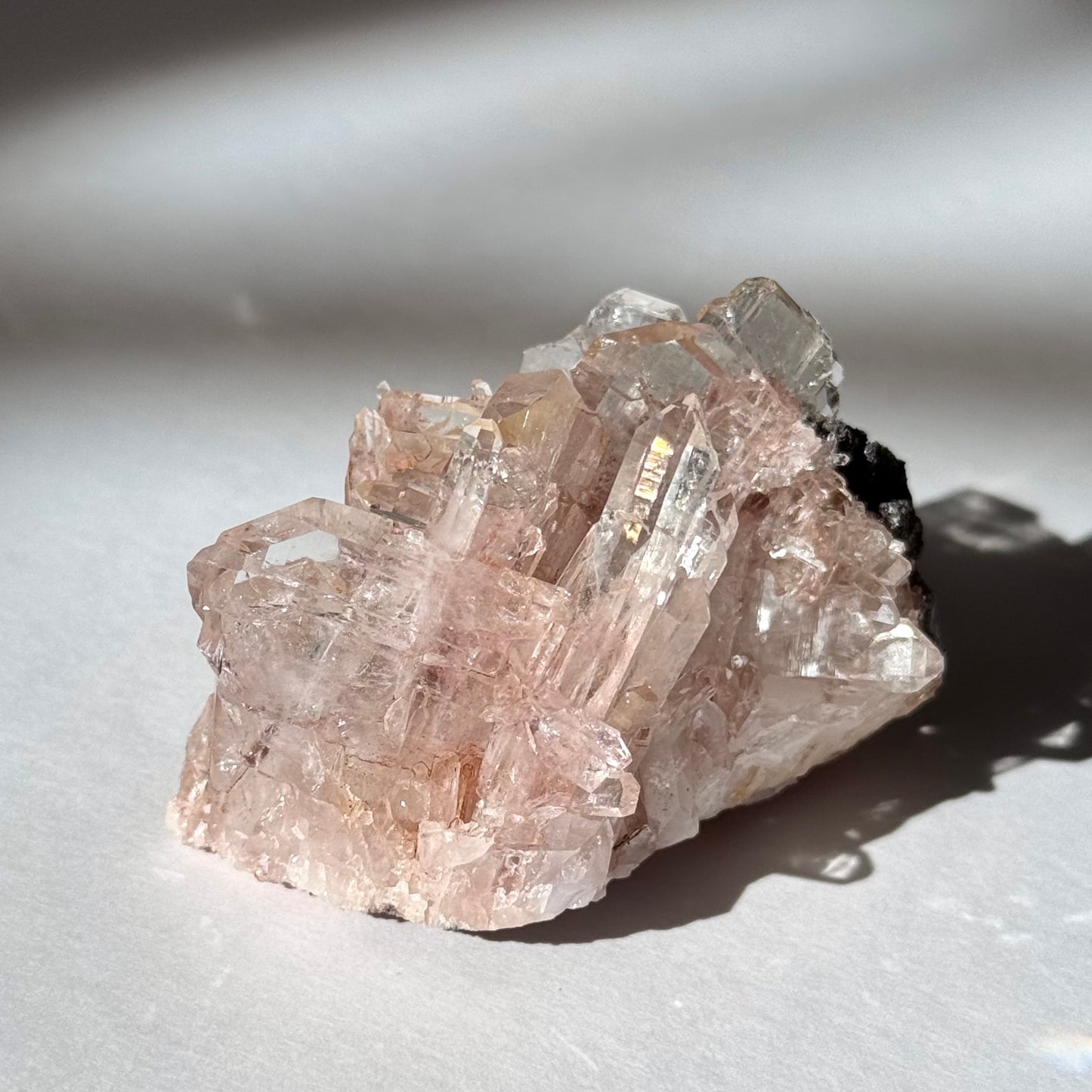 Pink Lemurian Farden Quartz j