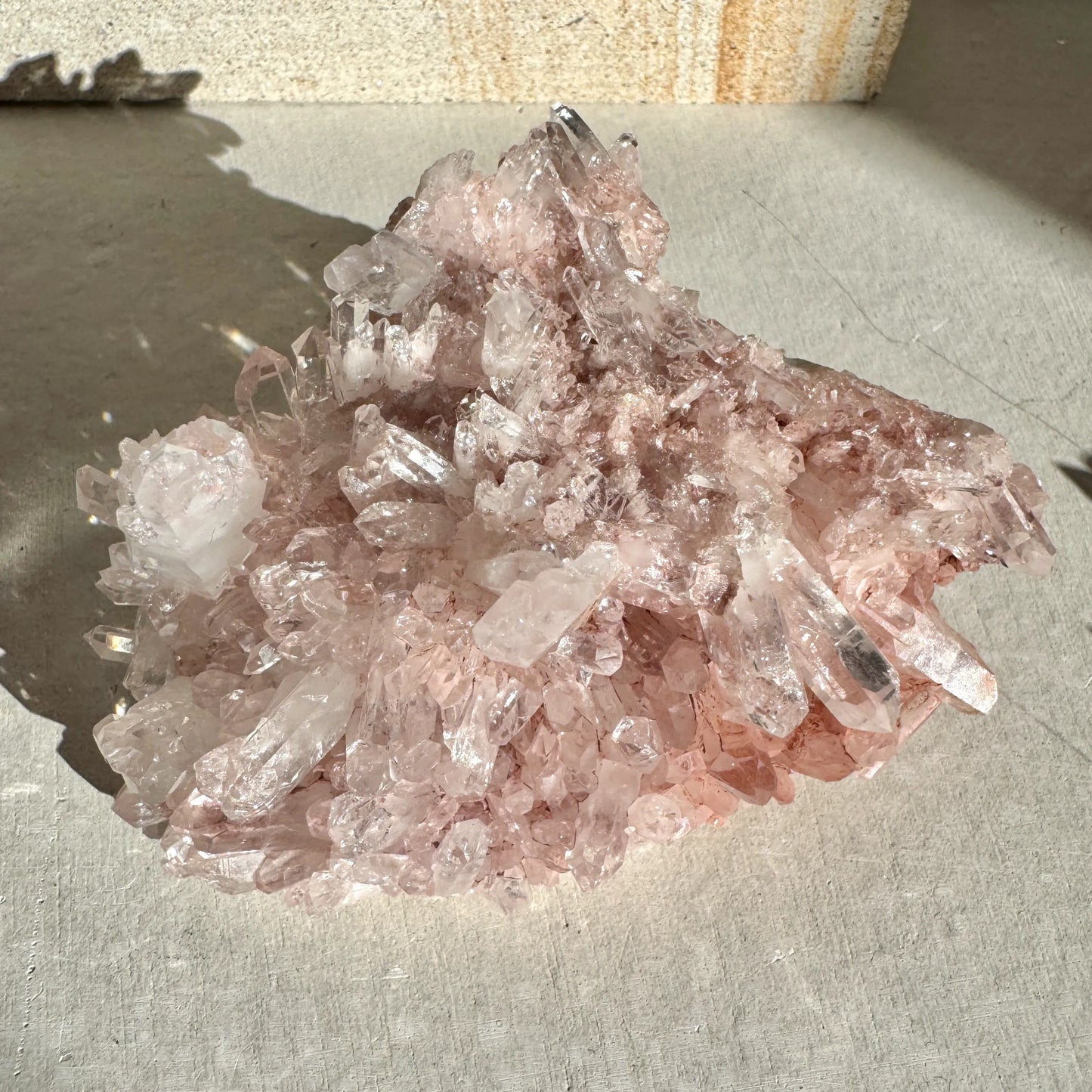 Rose pink Lemurian Quartz