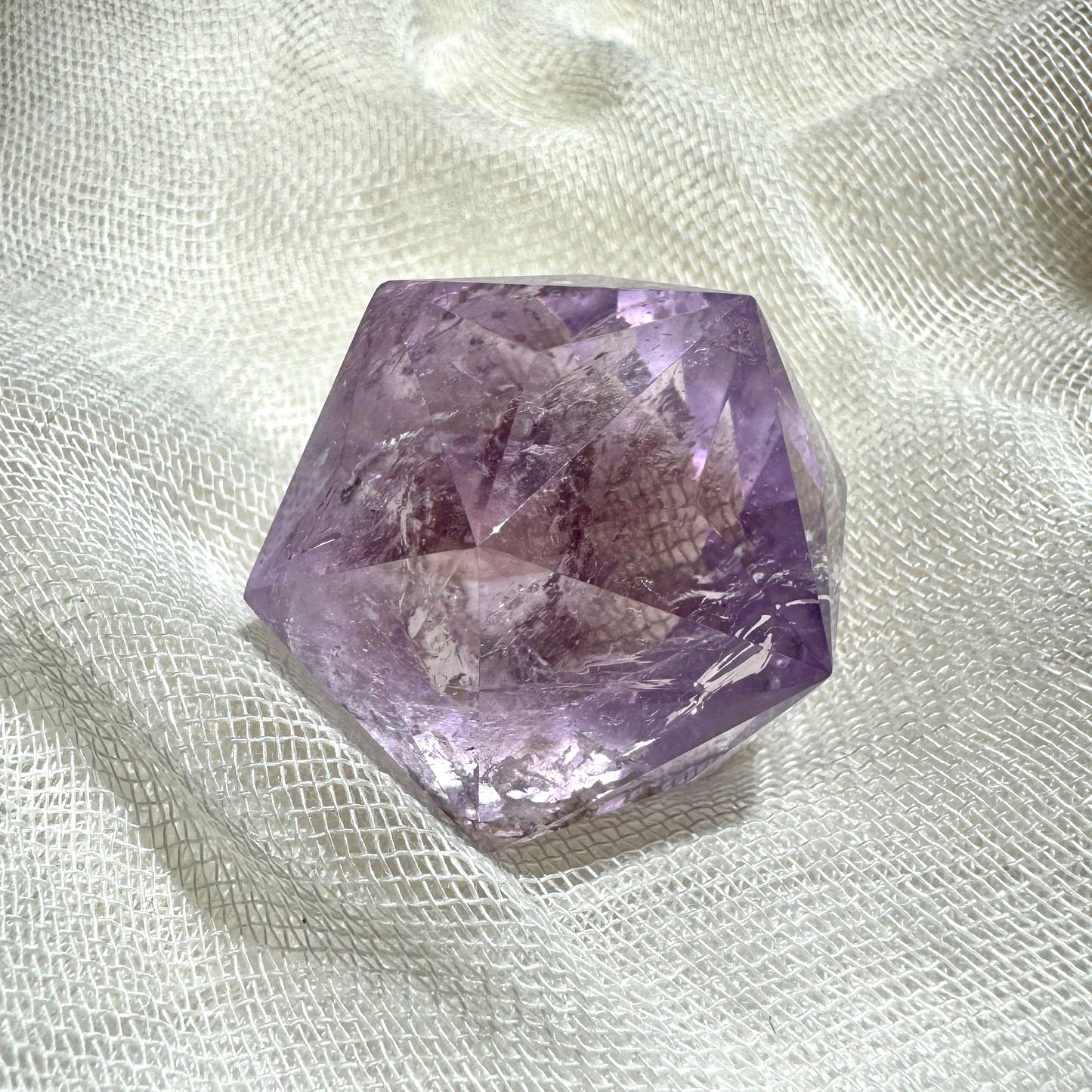 Ametrine 60-sided | Polyhedron | Light Color