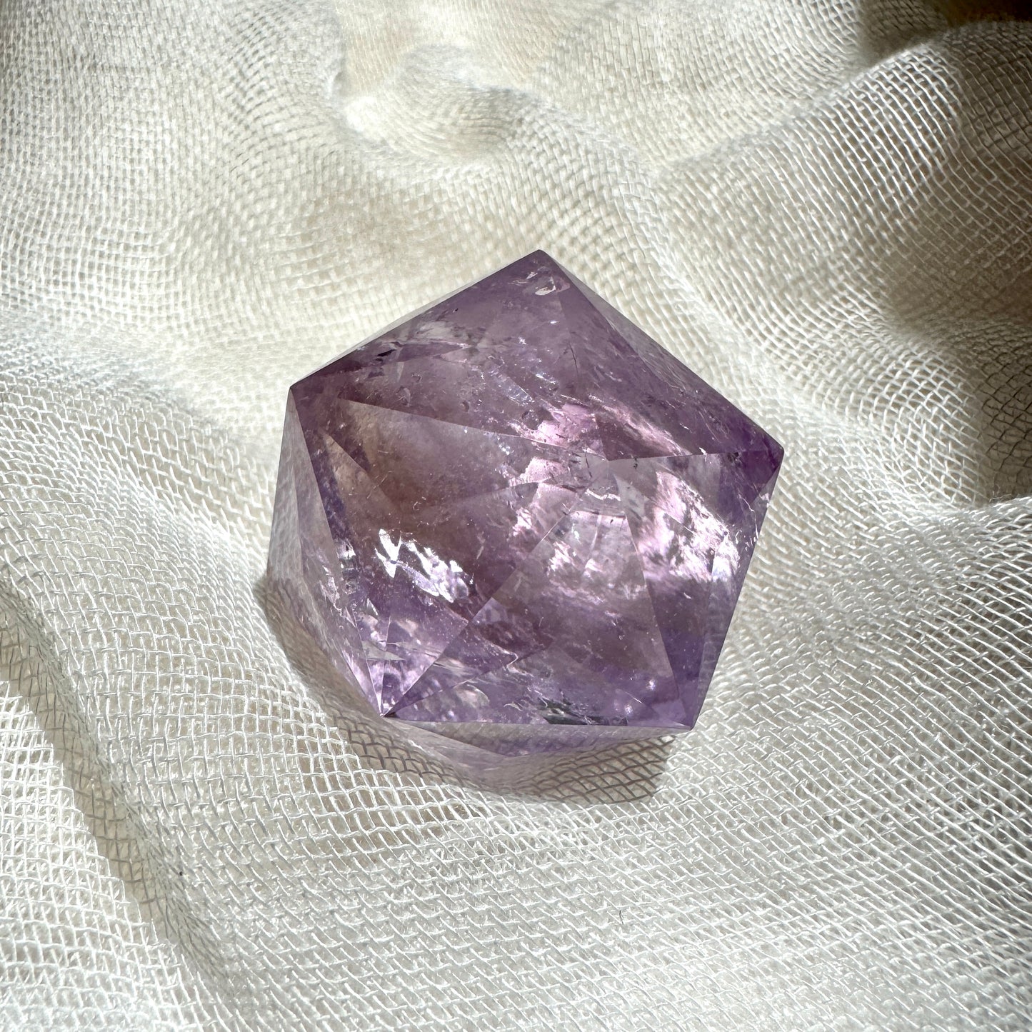 Ametrine 60-sided | Polyhedron | Light Color