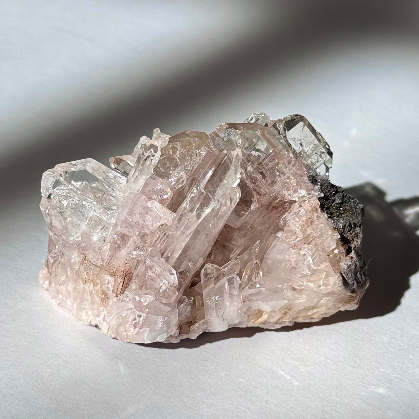 Pink Lemurian Farden Quartz j