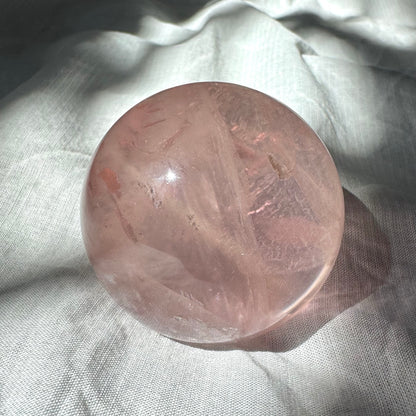 Brazilian Star Rose Quartz Sphere 47mm