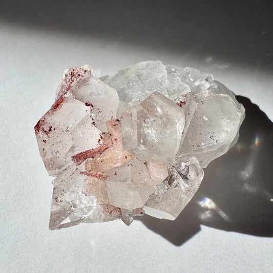 Diamond Apophyllite w/Hematite