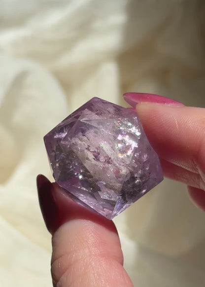 Ametrine 60-sided | Polyhedron | Light Color