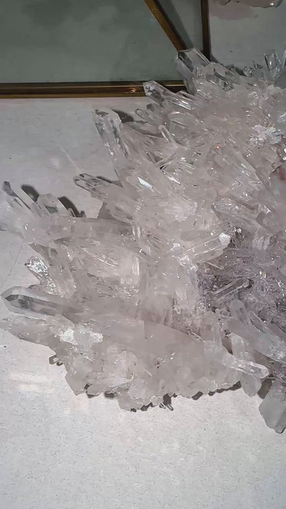 Blue Smoke Pink Lemurian Quartz F
