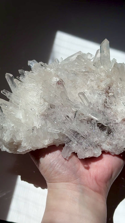 Blue Smoke Pink Lemurian Quartz F